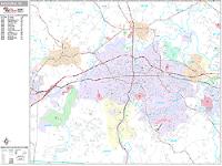 Gastonia Wall Map