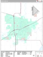 Grand Island Wall Map Zip Code