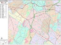 Clifton Wall Map Zip Code