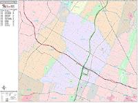 East Orange Wall Map Zip Code