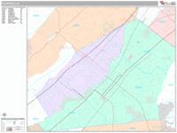 Plainfield Wall Map Zip Code
