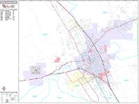 Las Cruces Wall Map Zip Code