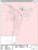 Carson City Wall Map Zip Code