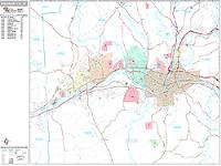 Binghamton Wall Map Zip Code