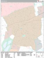 Hempstead Wall Map Zip Code