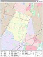 Mount Vernon Wall Map Zip Code