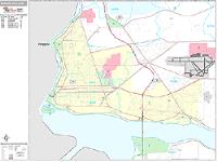Niagara Falls Wall Map Zip Code