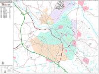 Schenectady Wall Map Zip Code