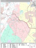 White Plains Wall Map Zip Code
