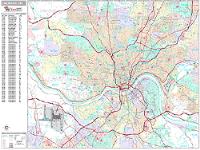 Cincinnati Wall Map Zip Code
