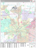 Dayton Wall Map Zip Code