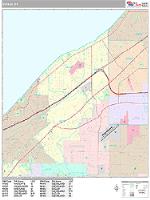 Euclid Wall Map Zip Code