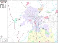 Hamilton Wall Map Zip Code