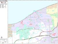 Lorain Wall Map