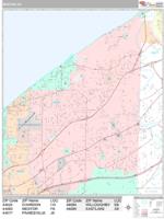 Mentor Wall Map Zip Code