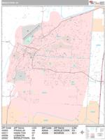 Middletown Wall Map Zip Code