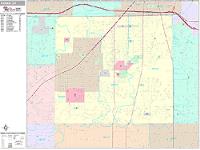 Parma Wall Map Zip Code