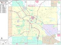 Youngstown Wall Map Zip Code