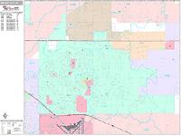 Midwest City Wall Map Zip Code