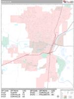 Corvallis Wall Map Zip Code