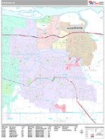 Gresham Wall Map Zip Code