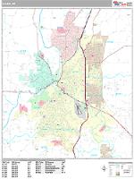 Salem Wall Map Zip Code