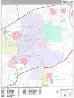 Bethlehem Wall Map Zip Code