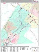 Scranton Wall Map Zip Code