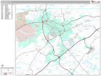 Kingsport Wall Map Zip Code