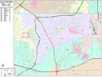 Carrollton Wall Map Zip Code