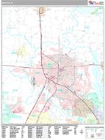 Denton Wall Map Zip Code