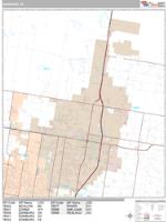 Edinburg Wall Map Zip Code