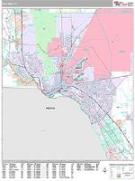 El Paso Wall Map Zip Code