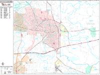 Longview Wall Map Zip Code