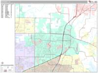 McKinney Wall Map Zip Code