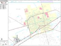 Midland Wall Map Zip Code