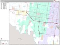Mission Wall Map Zip Code