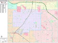 Richardson Wall Map Zip Code