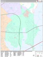 Rowlett Wall Map Zip Code
