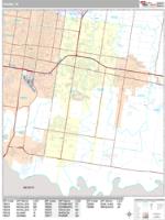 San Marcos Wall Map Zip Code