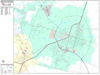 Temple Wall Map Zip Code