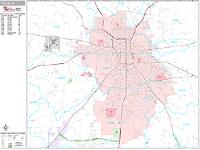 Tyler Wall Map Zip Code