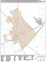 Victoria Wall Map Zip Code