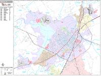 Waco Wall Map Zip Code