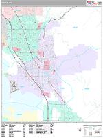 Provo Wall Map Zip Code