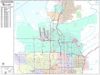 Salt Lake City Wall Map Zip Code