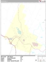Montpelier Wall Map Zip Code