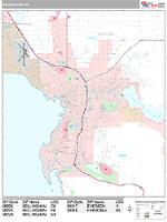 Bellingham Wall Map Zip Code