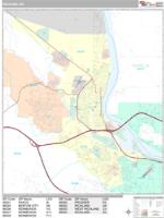 Richland Wall Map Zip Code