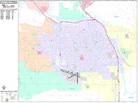 Yakima Wall Map Zip Code